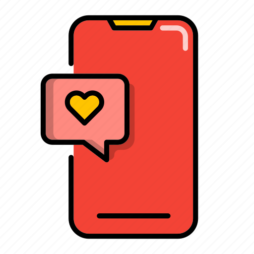 Phone, valentine, happy, romantic, celebration, romance icon - Download on Iconfinder