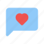 chat, box, speech, bubble, message, valentines, day 