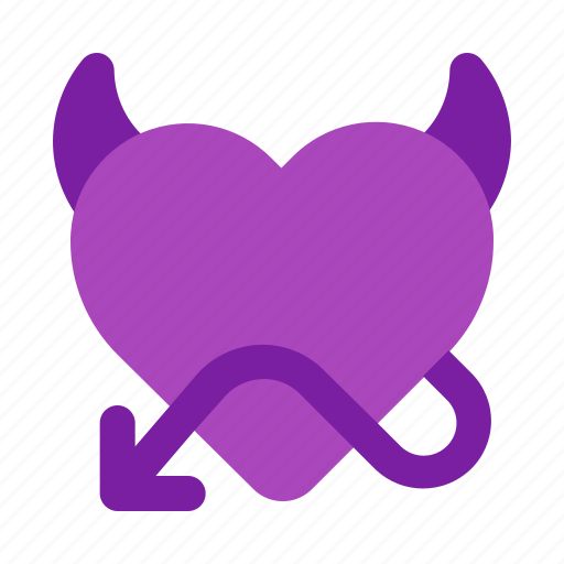 Devil, heart, romance, love, valentine icon - Download on Iconfinder