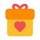 gift, box, present, love, valentine