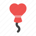 heart, balloon, air, valentine