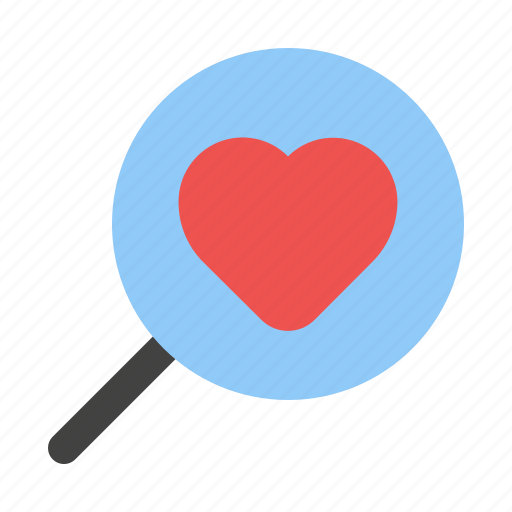 Search, love, magnifying, glass, find, dating icon - Download on Iconfinder