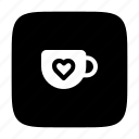 coffee, mug, heart, love, valentine