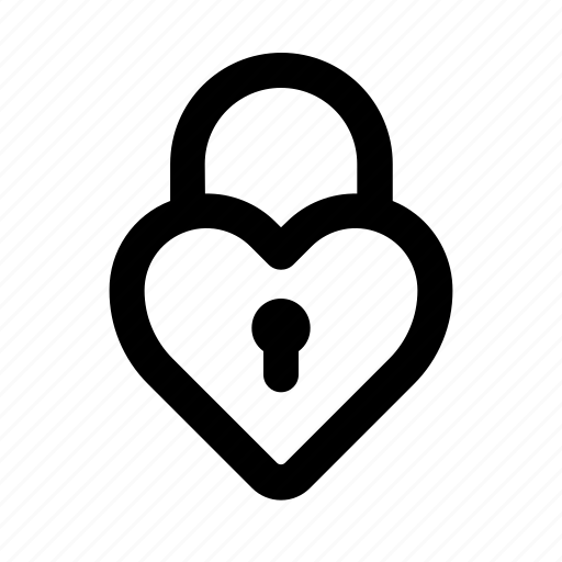 Heart, lock, fidelity, valentine, day icon - Download on Iconfinder