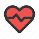 heart, beat, rate, love, cardiogram, valentine