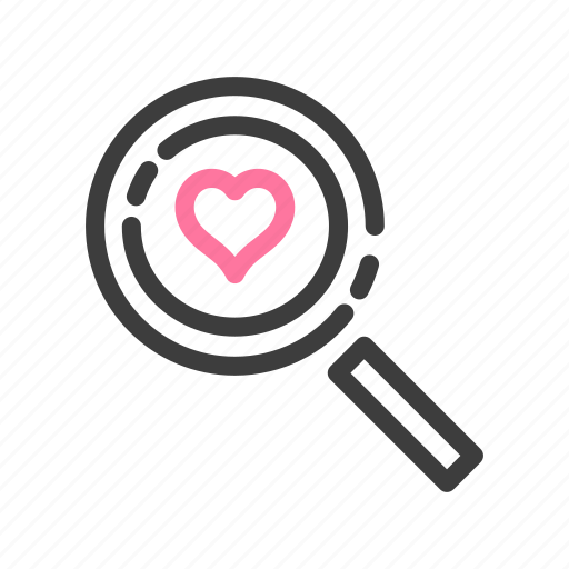 Valentine, love, search icon - Download on Iconfinder