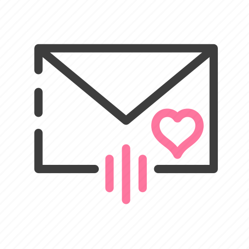 Valentine, love, send, letter icon - Download on Iconfinder
