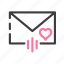 valentine, love, send, letter 