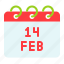 calendar, date, february, love, romance, valentine 