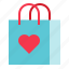 bag, love, romance, shopper bag, shopping bag, valentine 