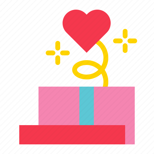 Gift, gift box, love, present, surprise, valentine icon - Download on Iconfinder