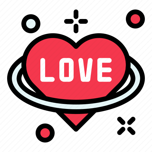 Heart, love, planet, valentine icon - Download on Iconfinder