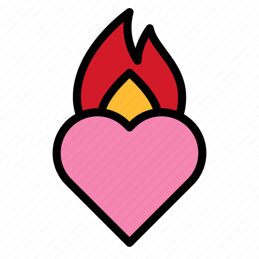 Burn, fire, hot, love, valentine icon - Download on Iconfinder