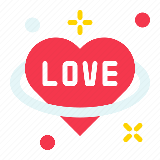 Heart, love, planet, romance, valentine icon - Download on Iconfinder