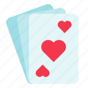 heart, love, playing card, romance, valentine