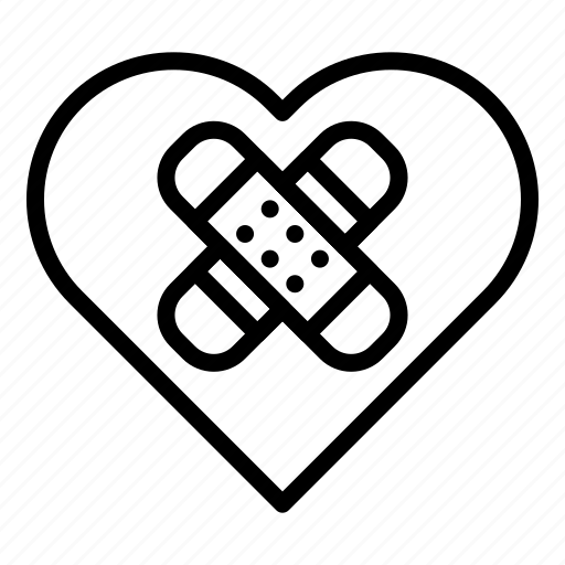 Bondage, heart, injury, love, romance, valentine icon - Download on Iconfinder