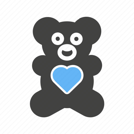 Bear, childhood, love, teddy, toy, valentine, valentines gift icon - Download on Iconfinder