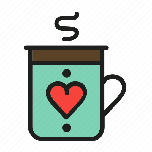 Cup, drink, heart, hot, love, mug icon - Download on Iconfinder