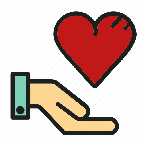Gift, hand, heart, like, love icon - Download on Iconfinder