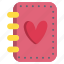 book, diary, heart, love, valentine 