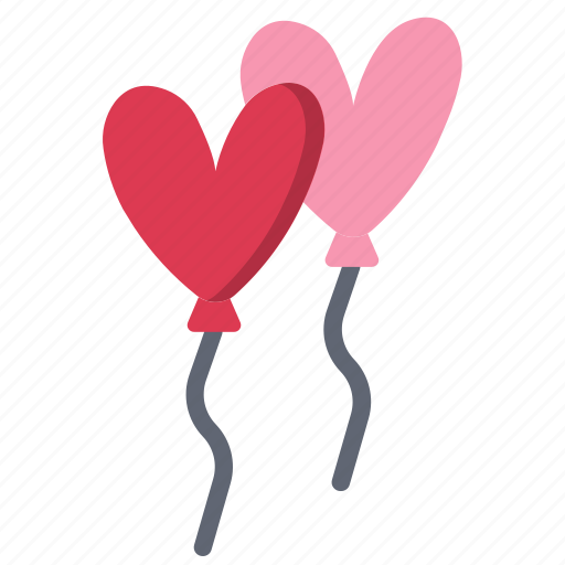 Balloon, day, heart, love, romance, valentine, valentines icon - Download on Iconfinder