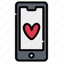 day, heart, love, phone, smartphone, valentine