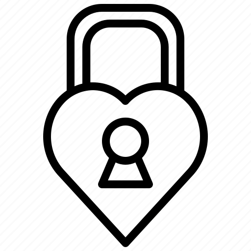 Lock, valentine, heart, love, padlock, password, valentines icon - Download on Iconfinder