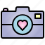 camera, valentine, heart, love, technology, photo, photography 