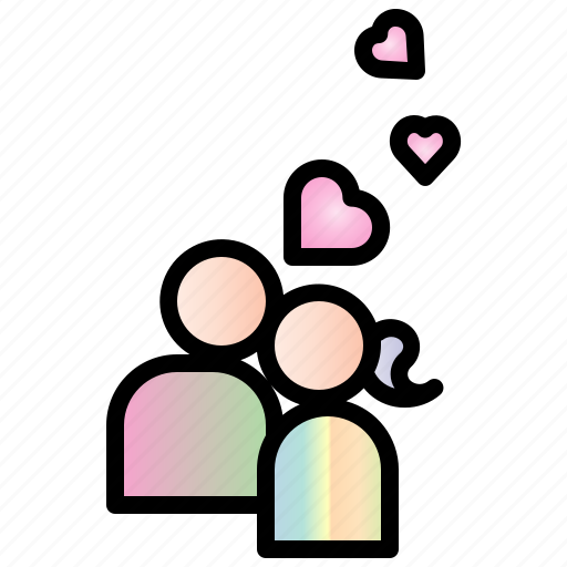 Kiss, valentine, heart, love, kissing, wedding, romantic icon - Download on Iconfinder