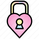 lock, valentine, heart, love, padlock, security, password