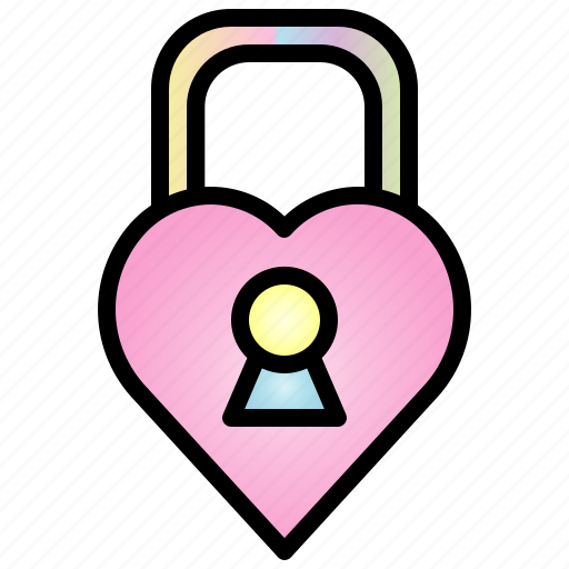 Lock, valentine, heart, love, padlock, security, password icon - Download on Iconfinder