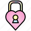 lock, valentine, heart, love, padlock, security, password 
