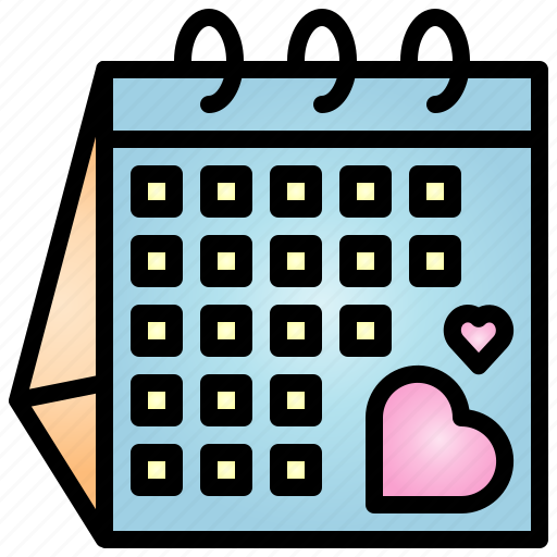 Valentines, days, heart, love, valentine, calendar, wedding icon - Download on Iconfinder