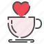 coffee, drink, glass, cup, beverage, love, valentines 