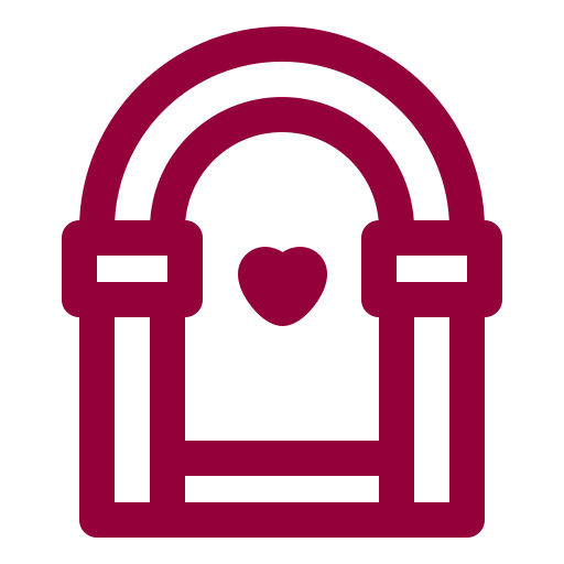 Gate, love, valentine, day, altar, heart, decoration icon - Free download