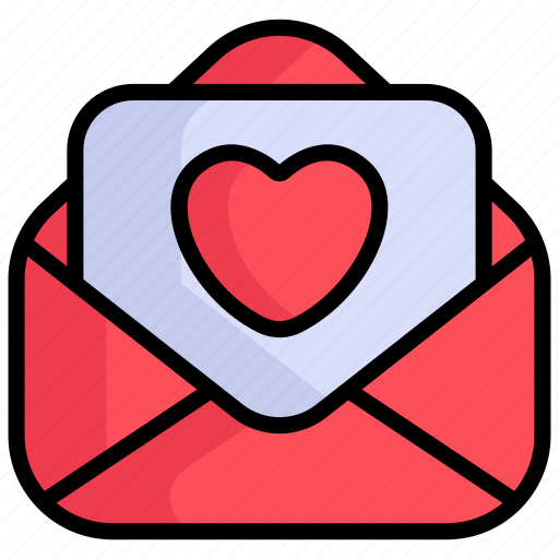 Love latter, love envelope, letter, heart, valentine, email icon - Download on Iconfinder