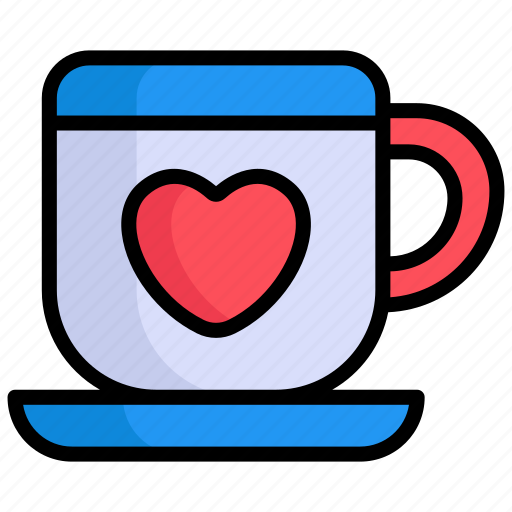 Love tea, tea cop, cup, heart, hot tea, coffee, valentine icon - Download on Iconfinder
