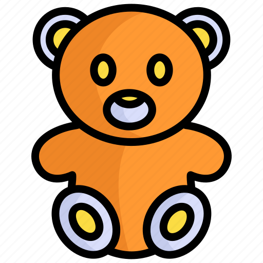 Teddy-bear, bear, toy, kids, gift, fun icon - Download on Iconfinder