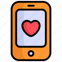 love, mobile, smartphone, heart, valentine, device