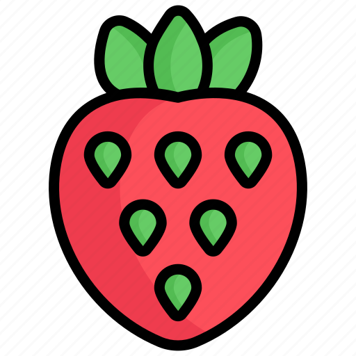 Strawberry, food, fruit, healthy, fresh, summer, dessert icon - Download on Iconfinder