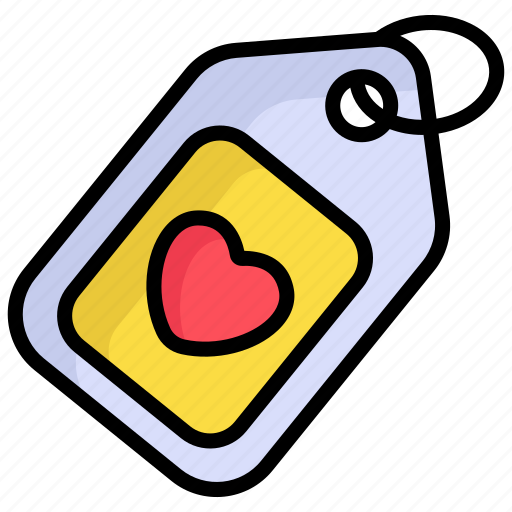 Price tag, tag, heart, love, shopping, label icon - Download on Iconfinder