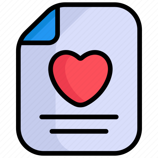 Love paper, heart, love, decoment, paper, sheet icon - Download on Iconfinder