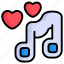music symbol, love music, heart, love, valentine, romantic, song 