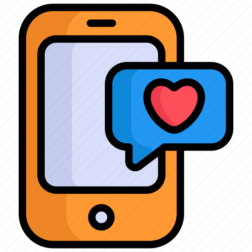 Mobile massage, love, chat, communication, bubble, smartphone icon - Download on Iconfinder