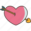 arrow, heart, love, cupid, romantic 