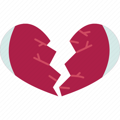 Broken, heartbreak, sad, divorce, separation icon - Download on Iconfinder