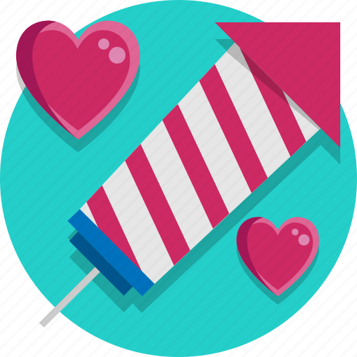 Firework, heart, rocket, valentine, valentine day icon - Download on Iconfinder