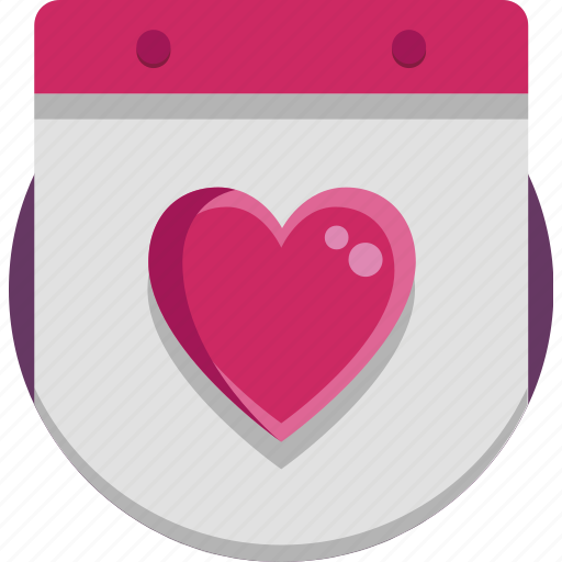 Calendar, heart, valentine, valentine day icon - Download on Iconfinder
