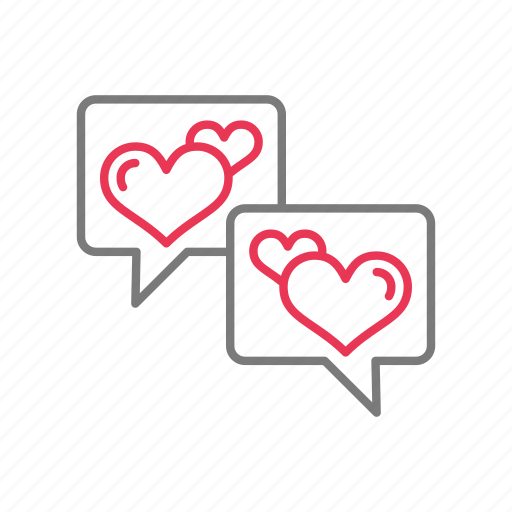 Valentine, valentines day, text, chat icon - Download on Iconfinder