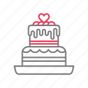 valentine, valentines day, cake